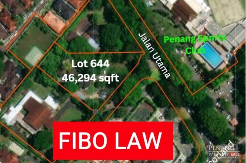 Pulau Tikus bungalow land (46,294 sqft) selling RM500 psf